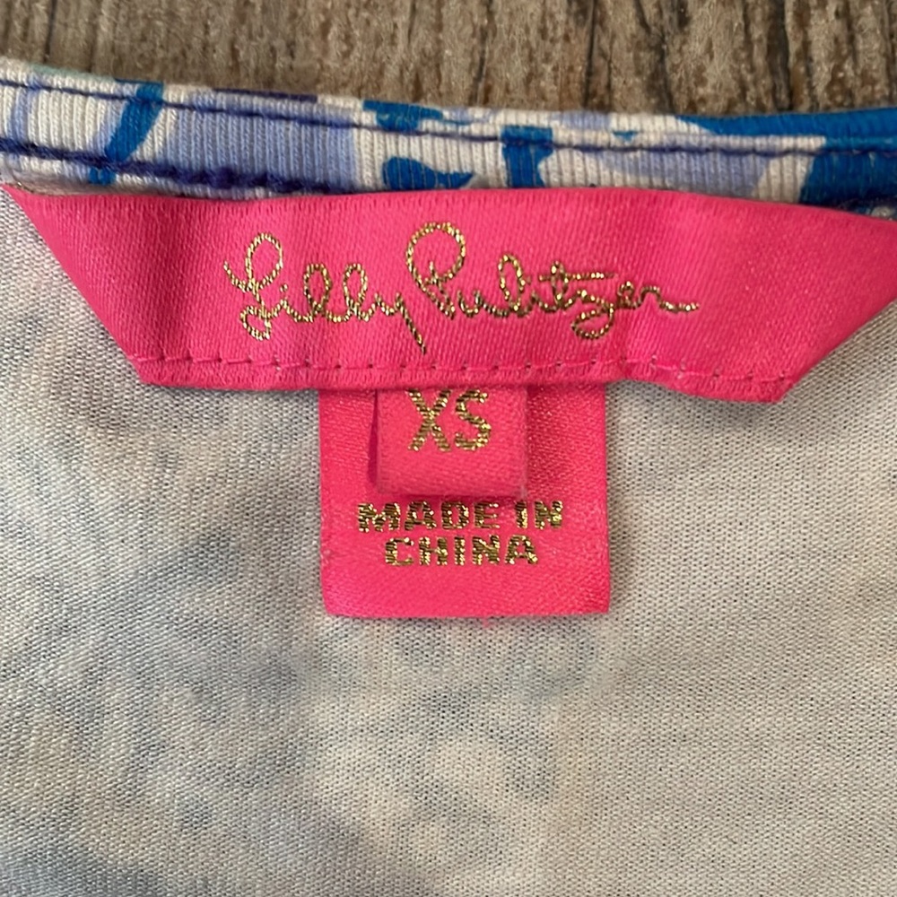 Lilly Pulitzer Blue & Aqua Floral Jumpsuit Romper - Picture 3 of 6